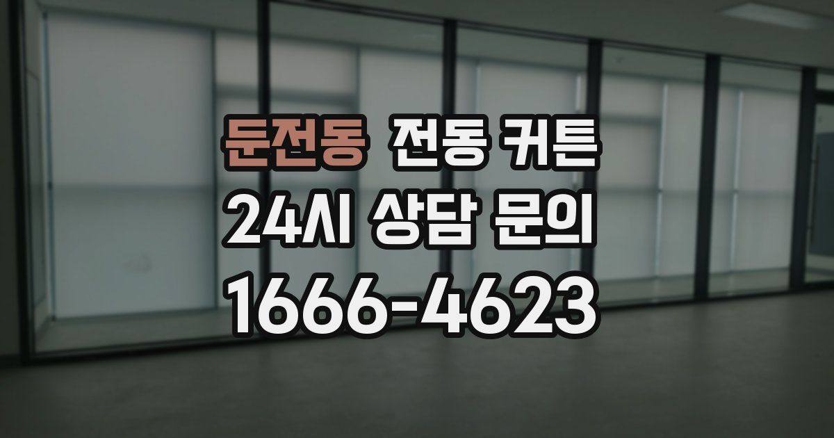 둔전동 전동 커튼