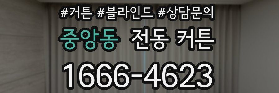 중앙동 전동 커튼