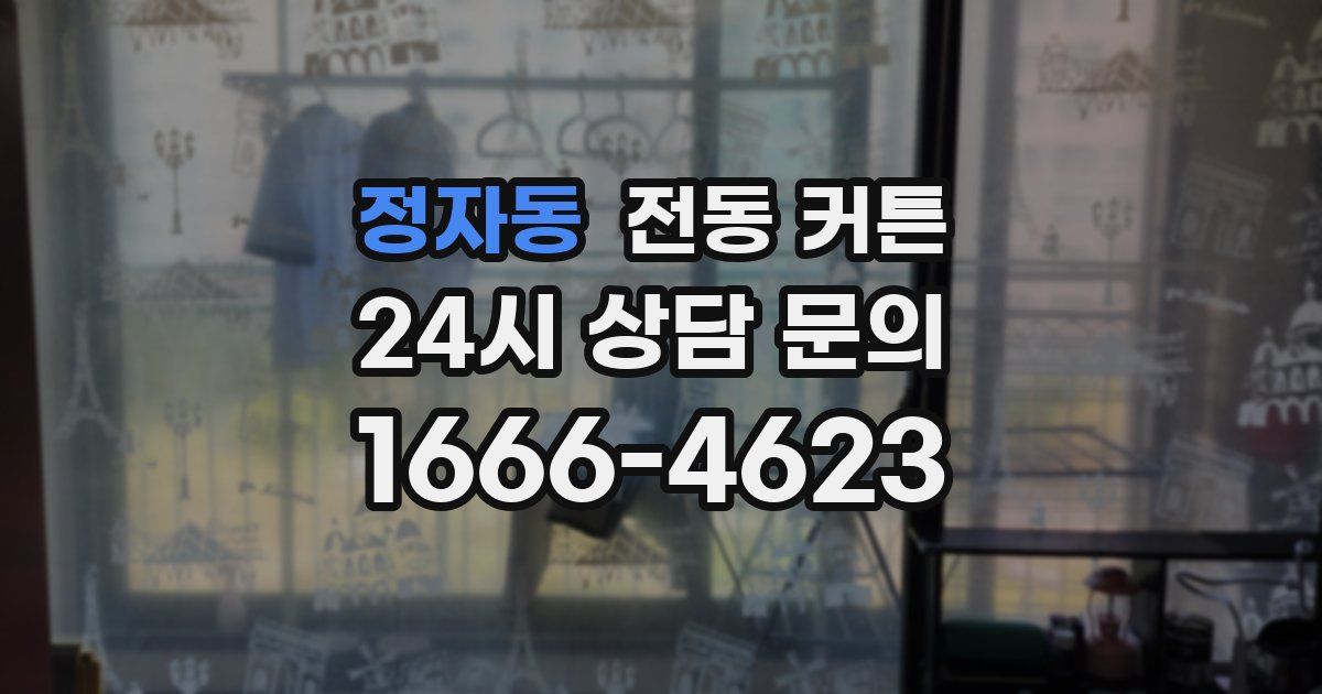 정자동 전동 커튼