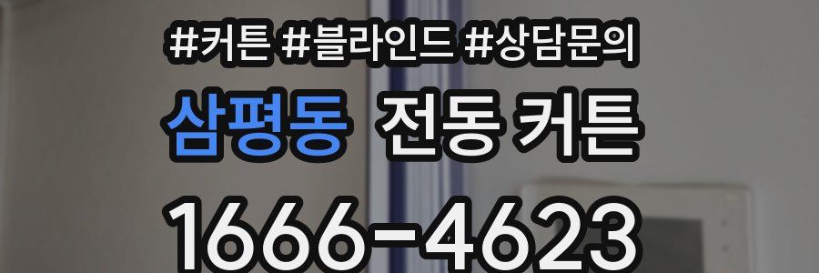 삼평동 전동 커튼