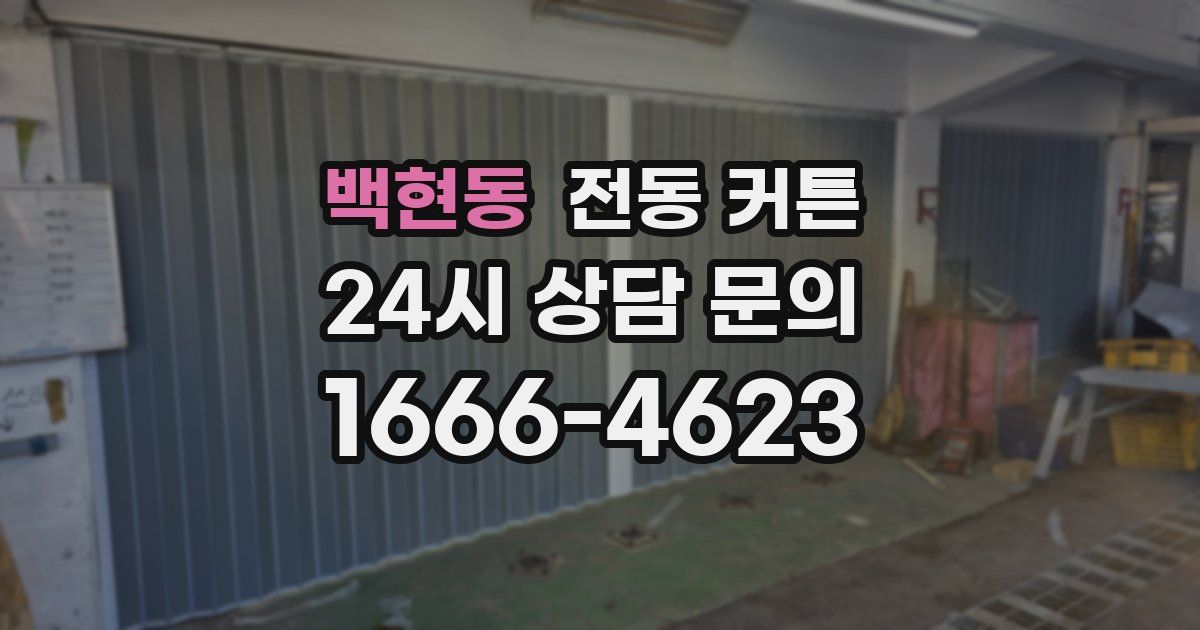 백현동 전동 커튼