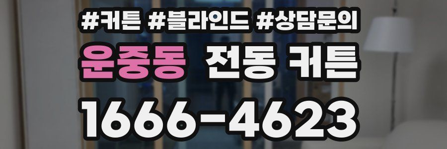 운중동 전동 커튼