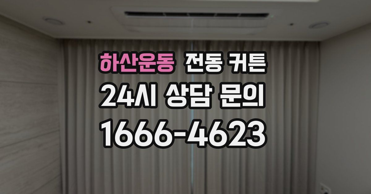 하산운동 전동 커튼