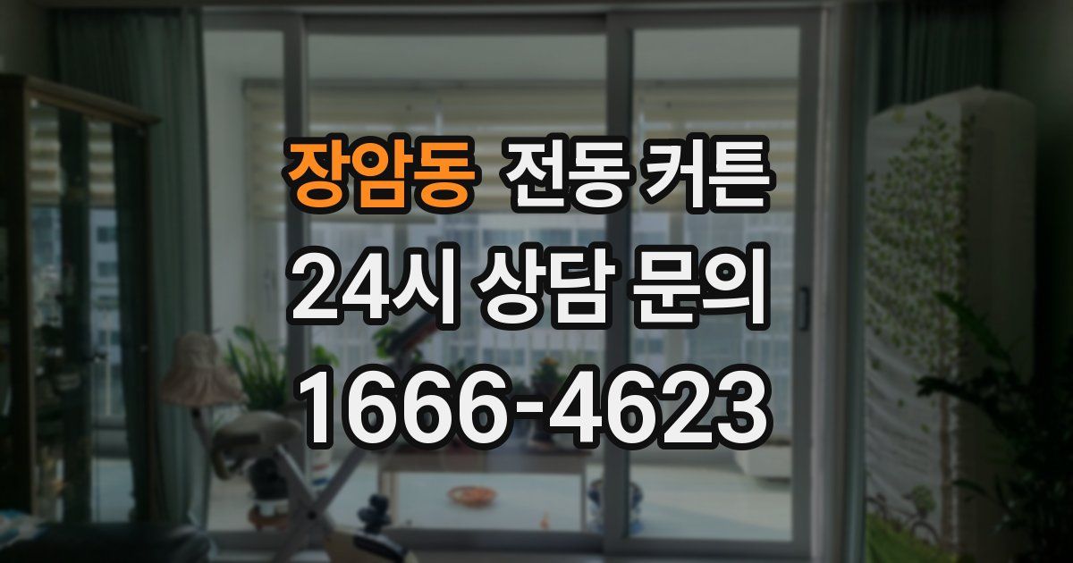 장암동 전동 커튼