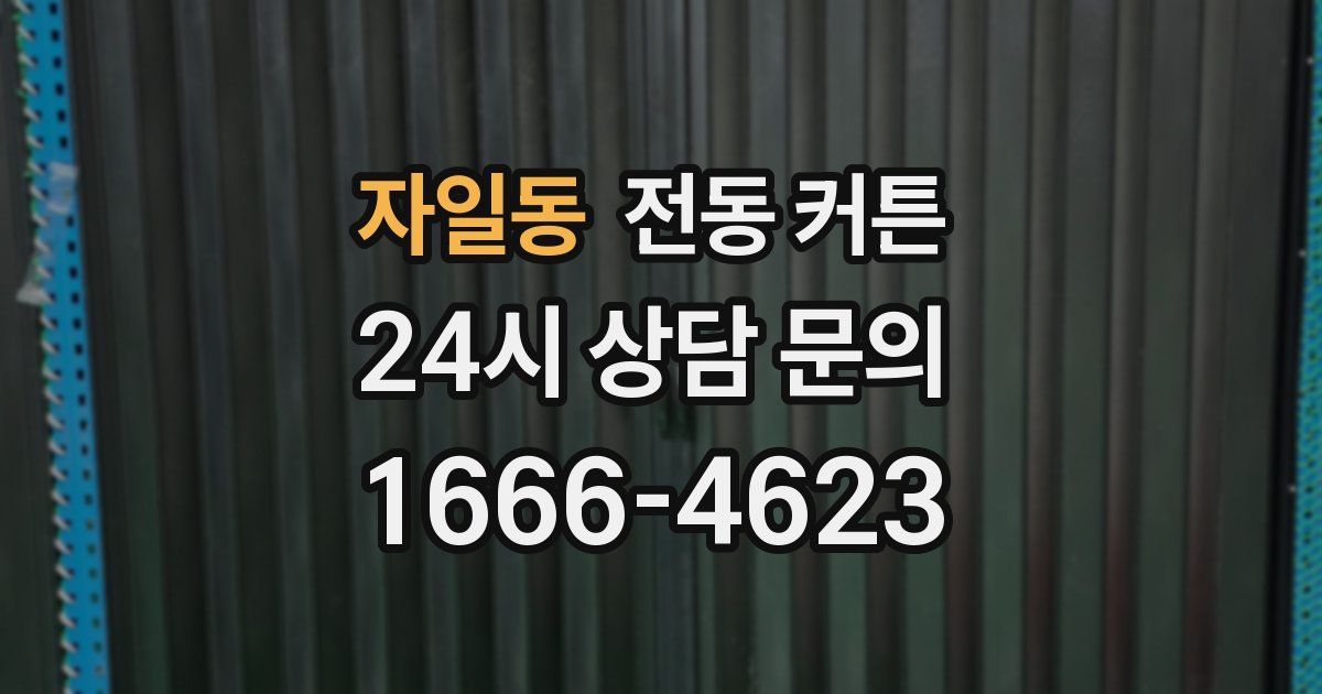 자일동 전동 커튼