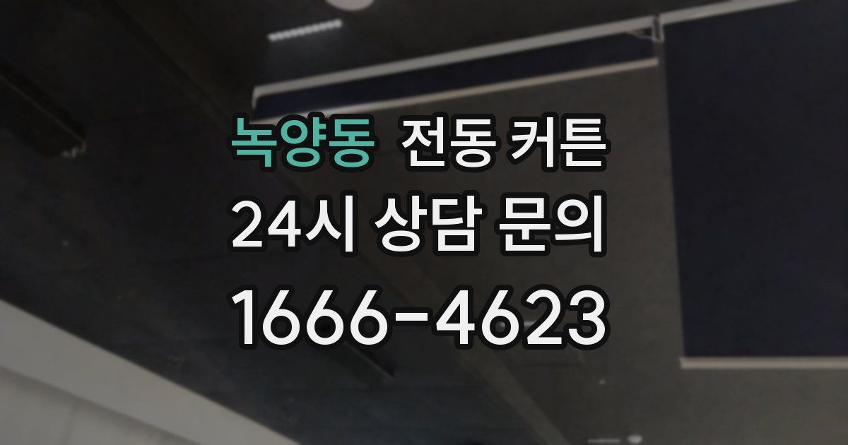 녹양동 전동 커튼