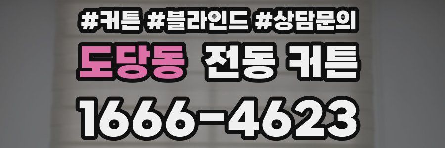도당동 전동 커튼