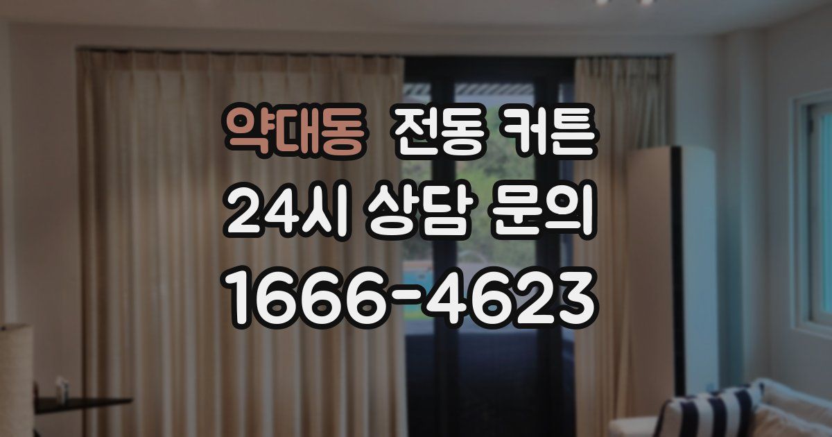 약대동 전동 커튼