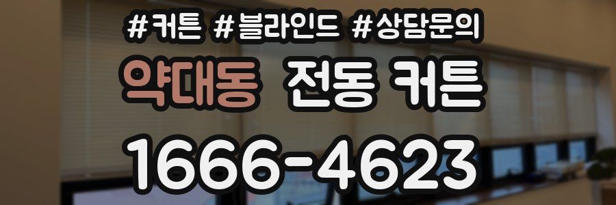 약대동 전동 커튼