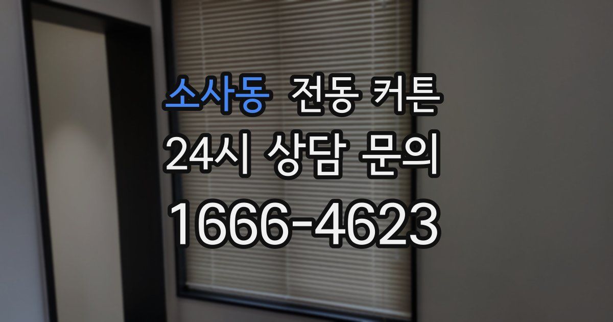 소사동 전동 커튼