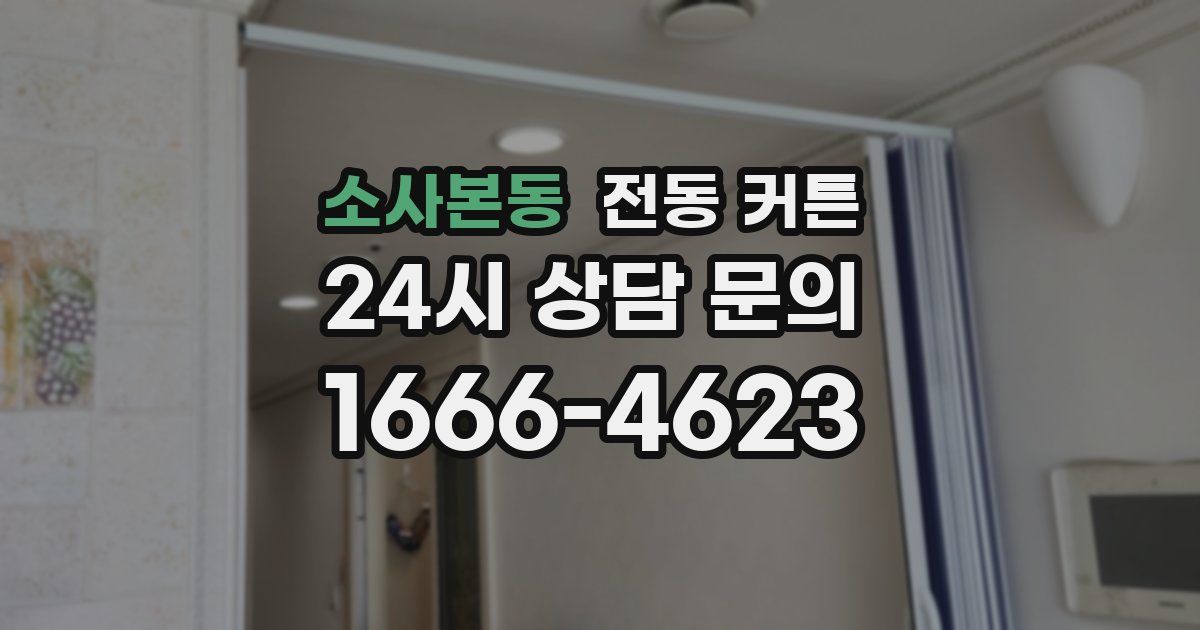 소사본동 전동 커튼