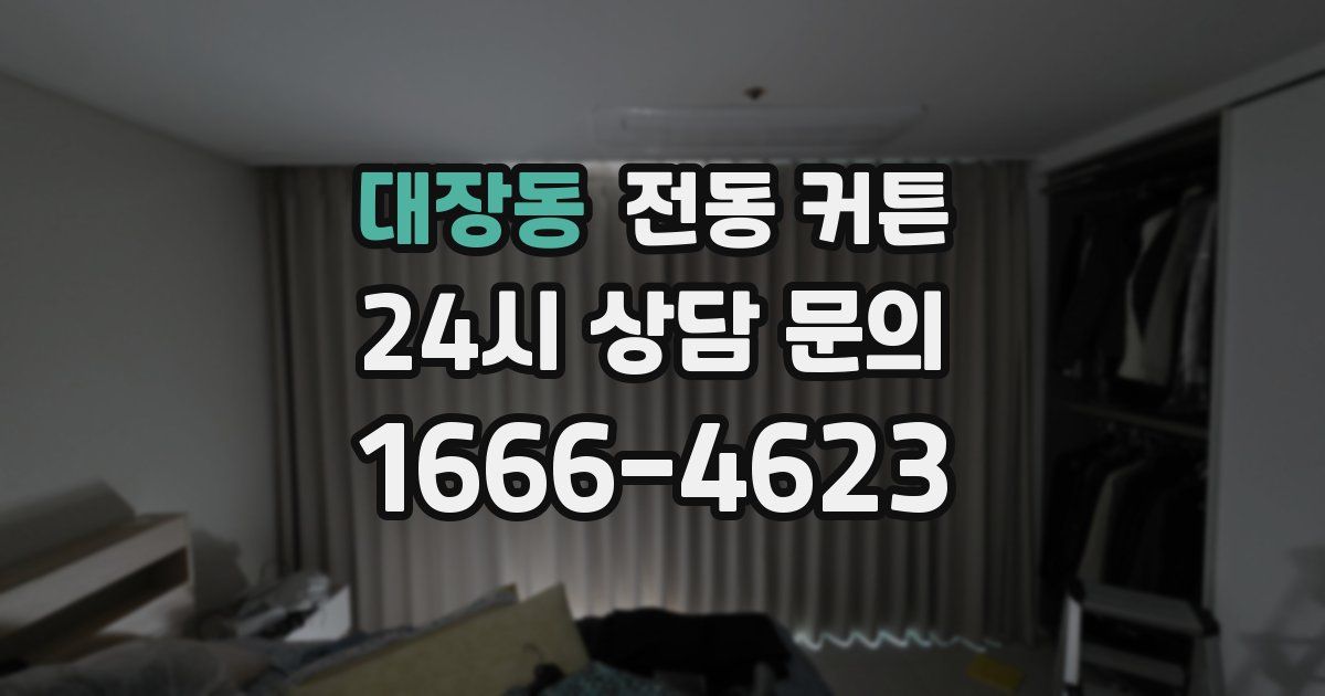 대장동 전동 커튼
