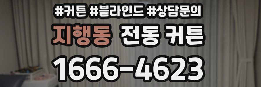 지행동 전동 커튼