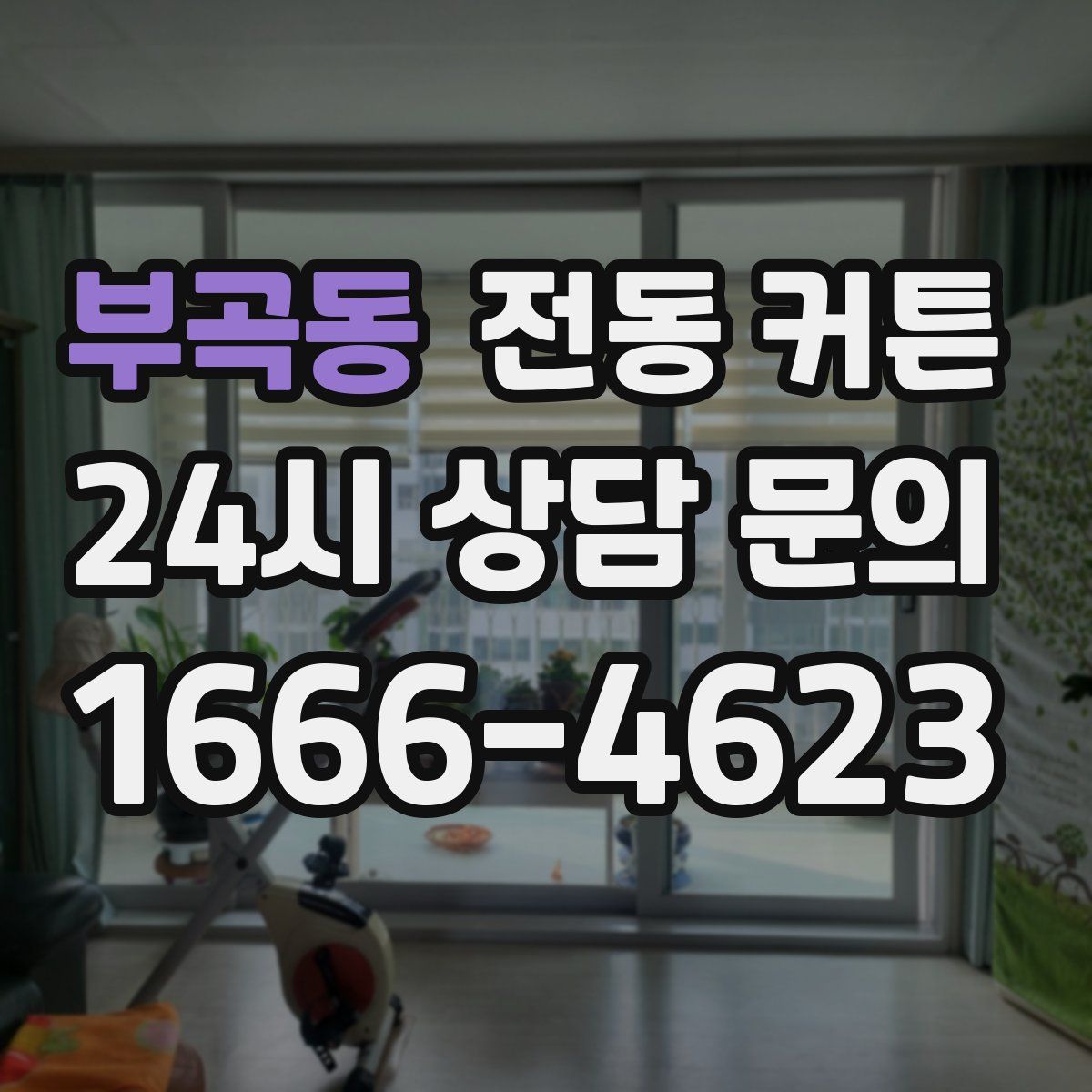 부곡동 전동 커튼