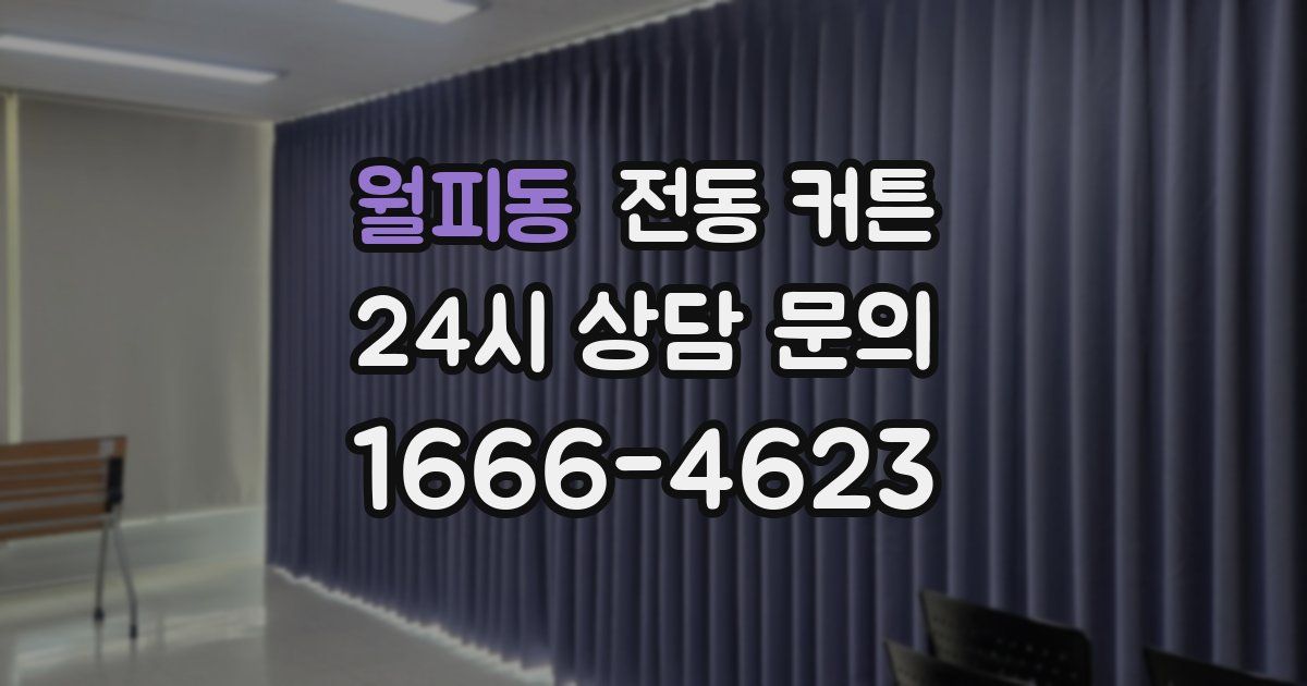 월피동 전동 커튼