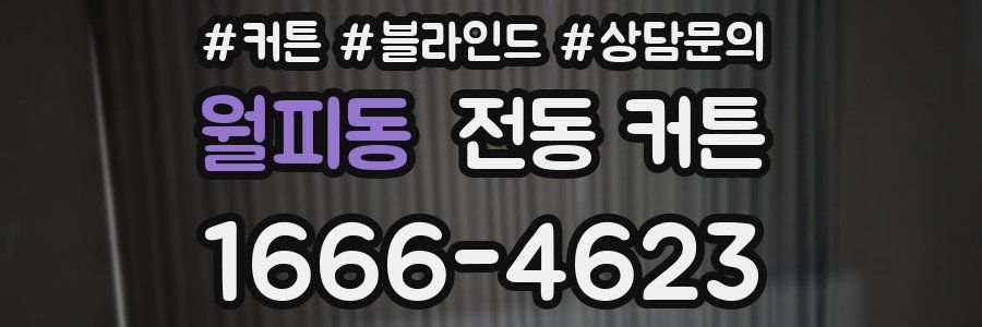 월피동 전동 커튼
