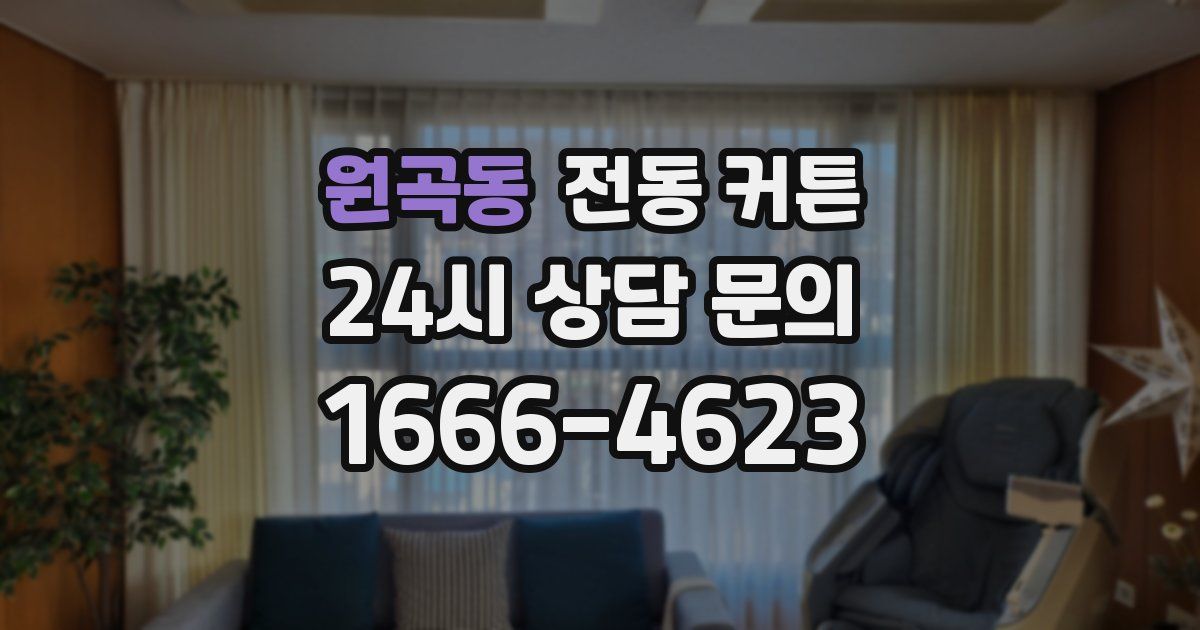 원곡동 전동 커튼