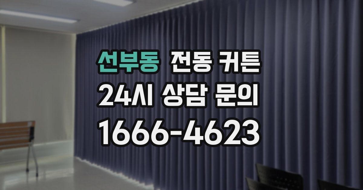 선부동 전동 커튼