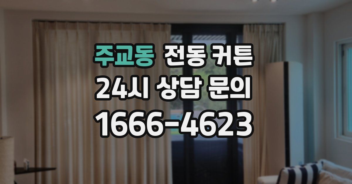 주교동 전동 커튼