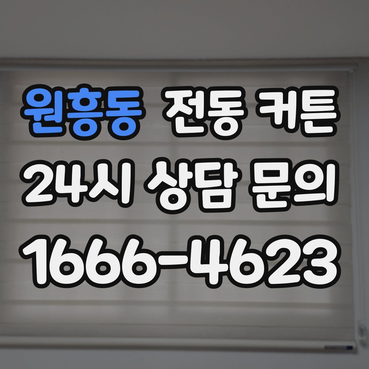 원흥동 전동 커튼