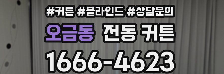 오금동 전동 커튼