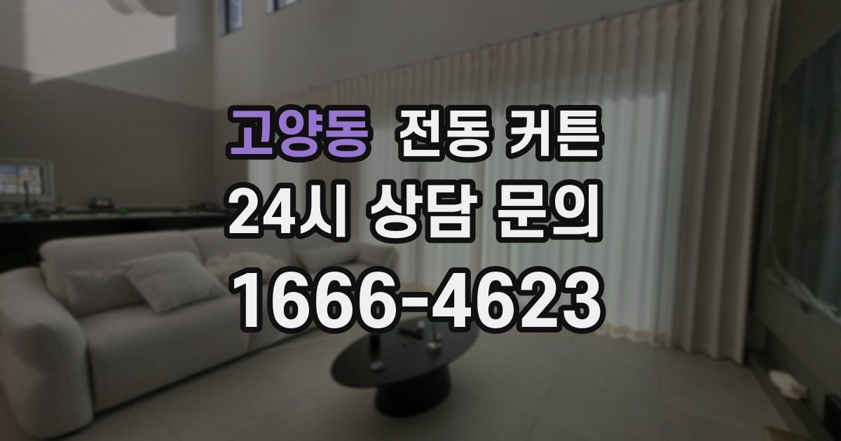고양동 전동 커튼