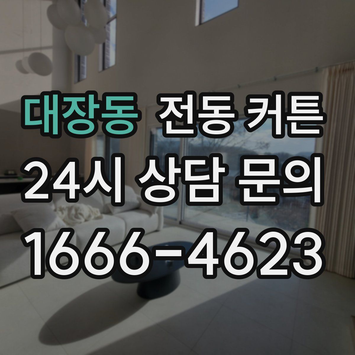 대장동 전동 커튼
