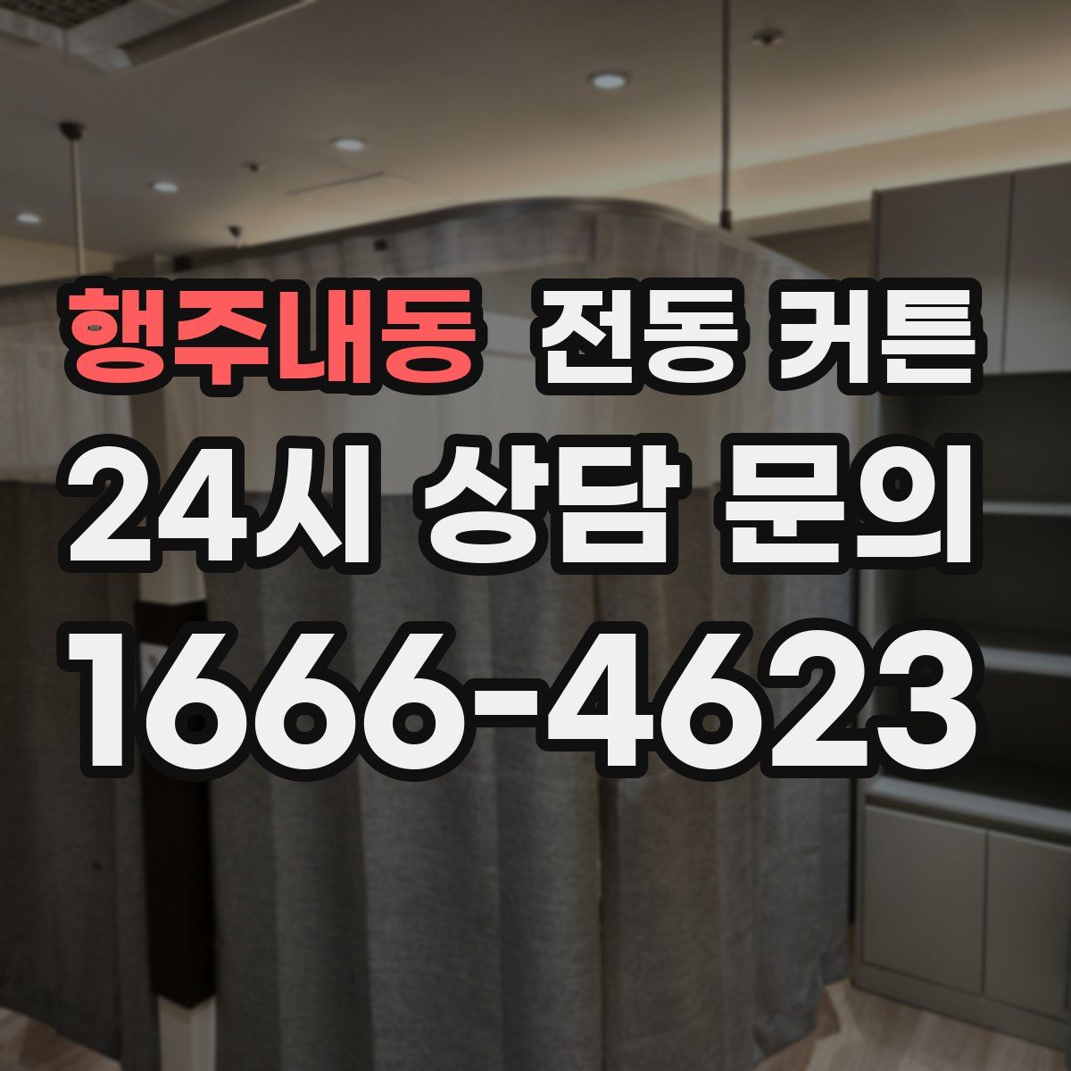 행주내동 전동 커튼