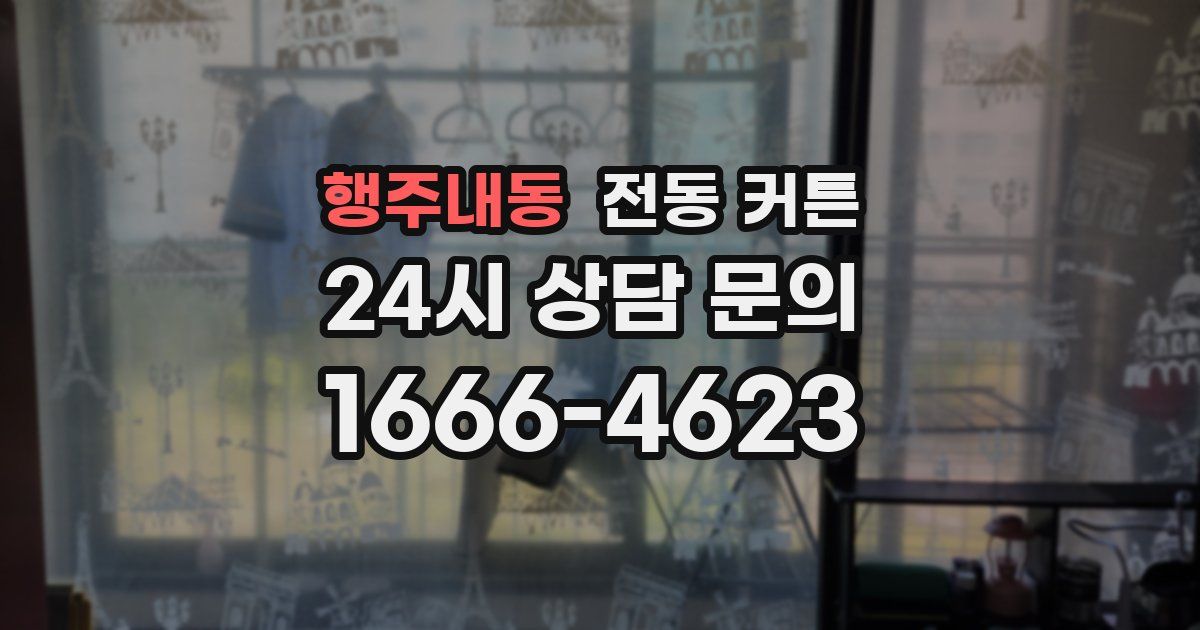행주내동 전동 커튼