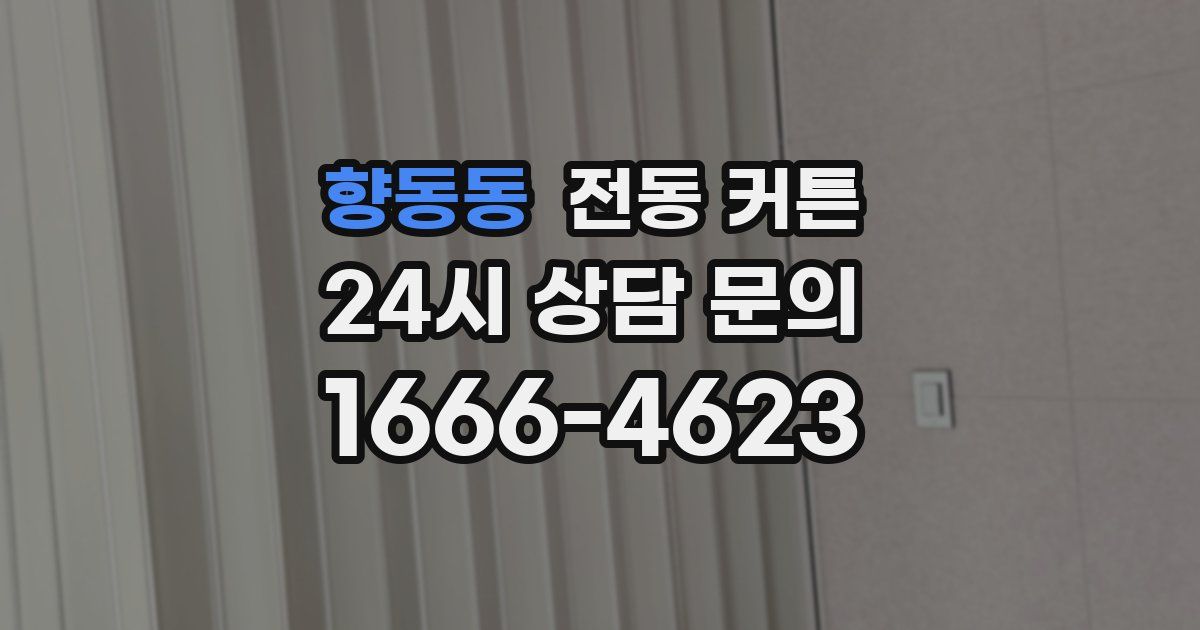 향동동 전동 커튼