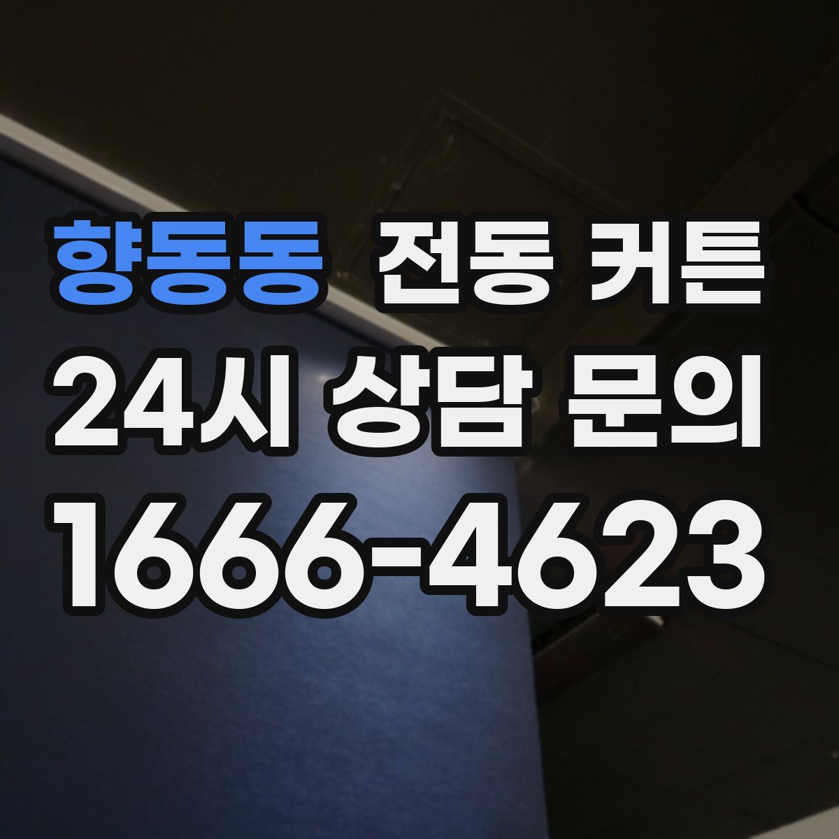 향동동 전동 커튼