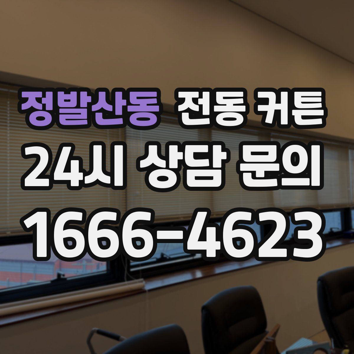 정발산동 전동 커튼