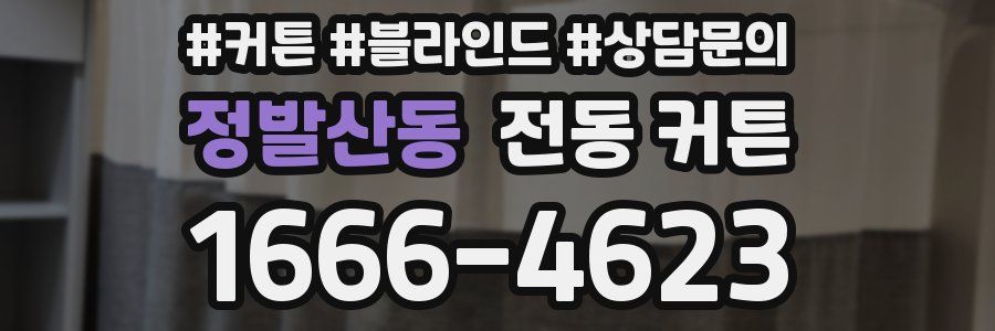 정발산동 전동 커튼