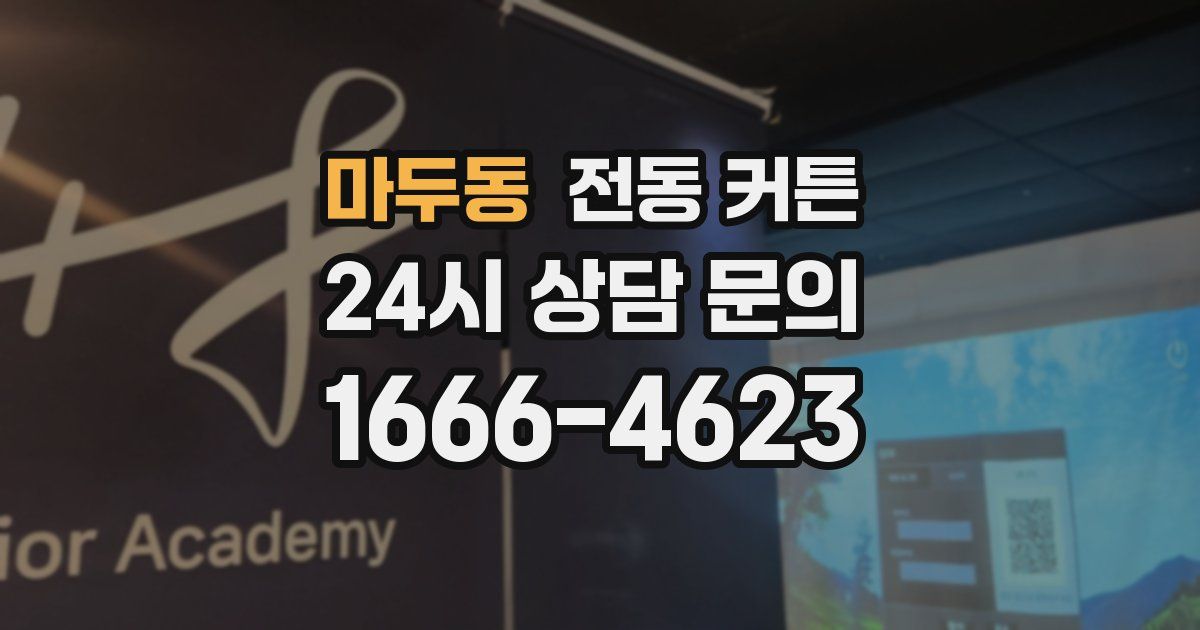 마두동 전동 커튼