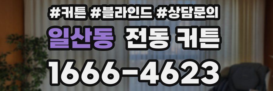 일산동 전동 커튼