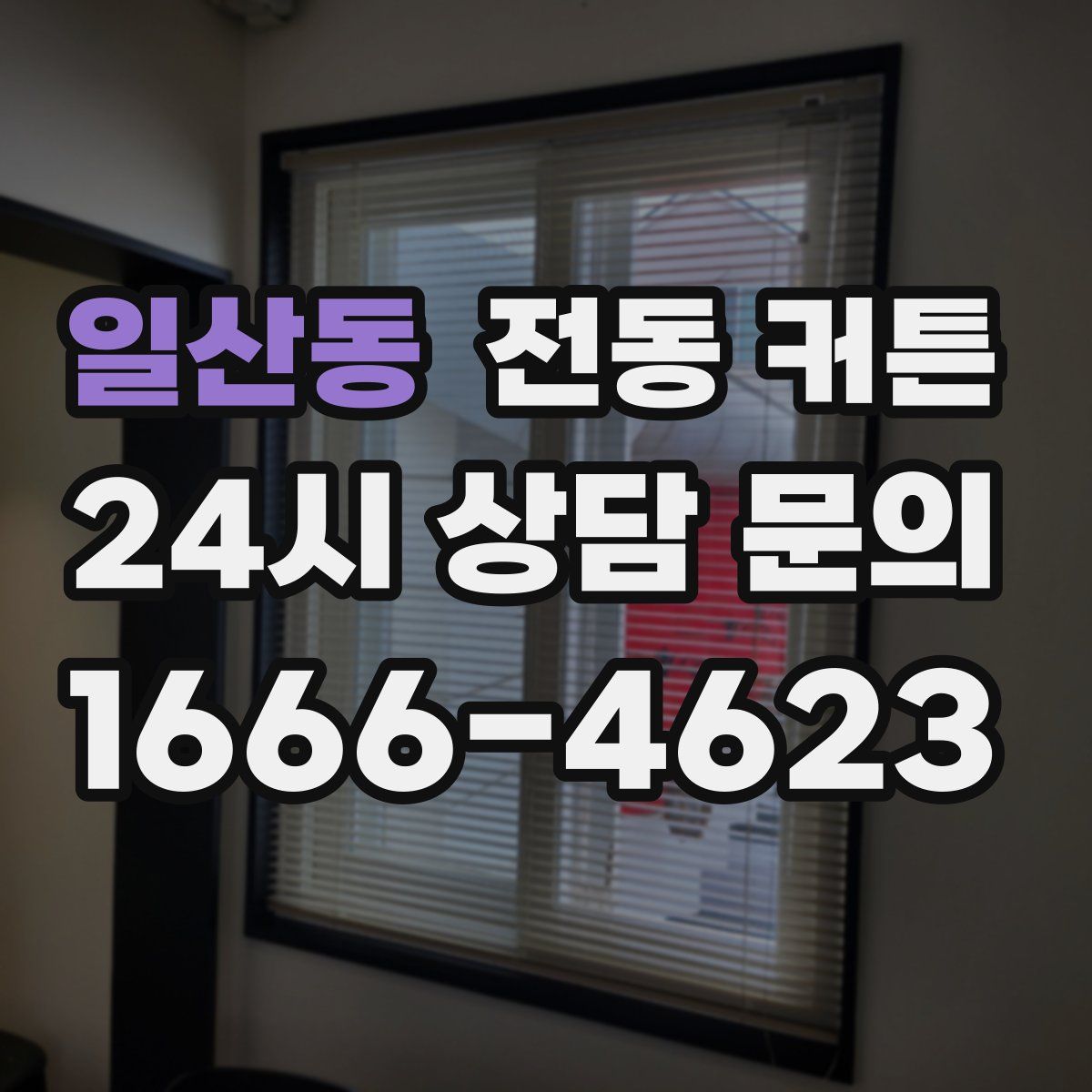 일산동 전동 커튼
