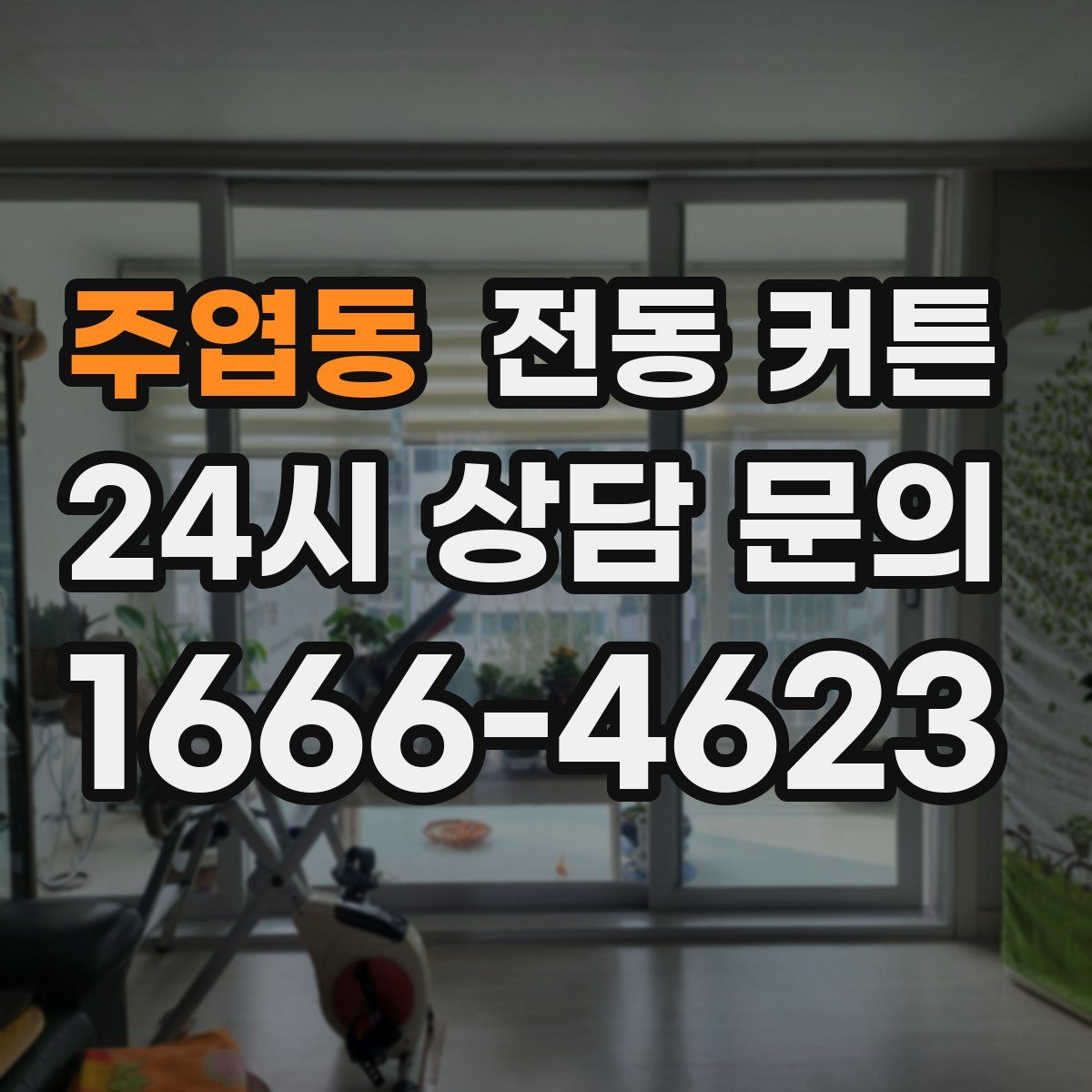 주엽동 전동 커튼
