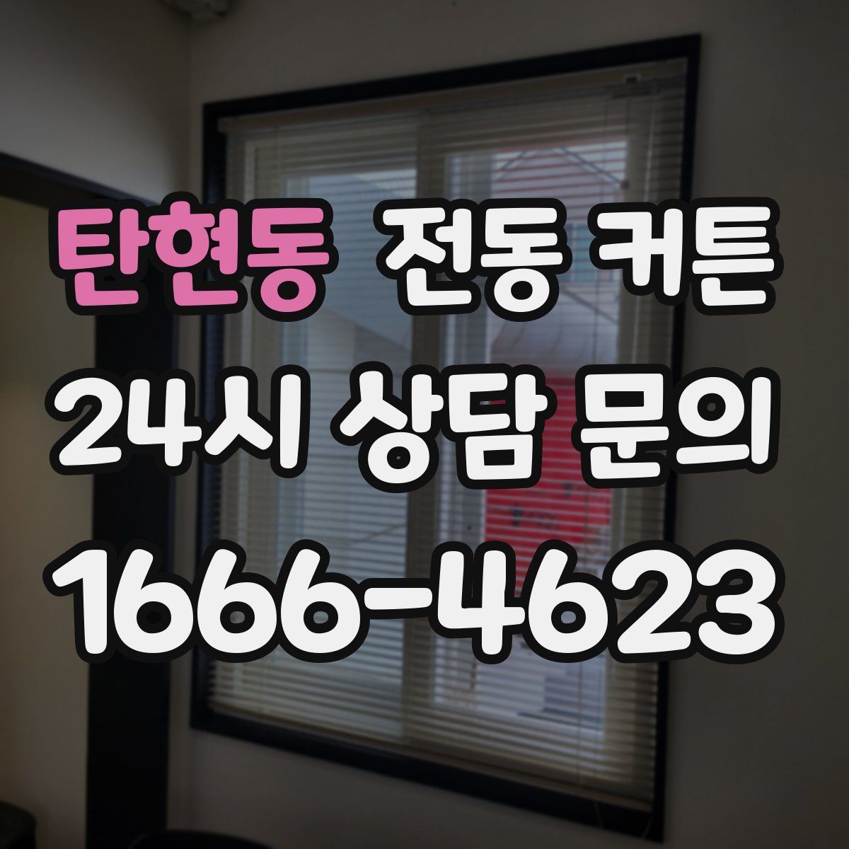 탄현동 전동 커튼