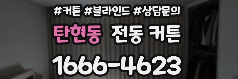 탄현동 전동 커튼