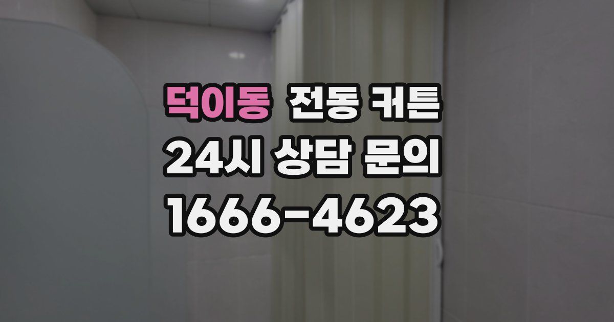 덕이동 전동 커튼