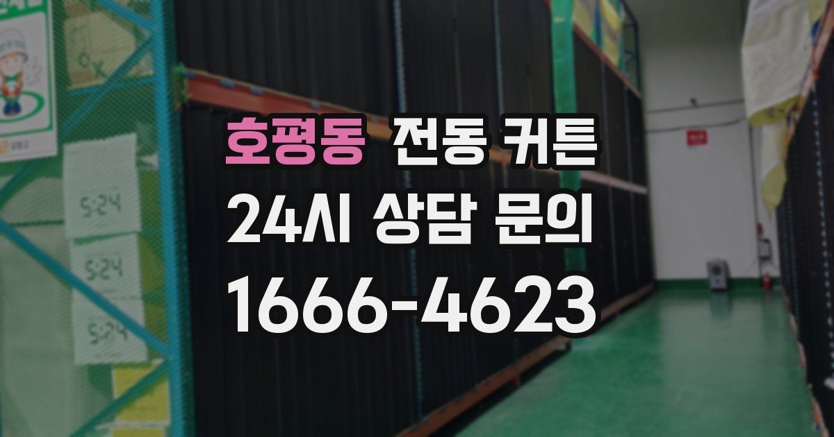 호평동 전동 커튼
