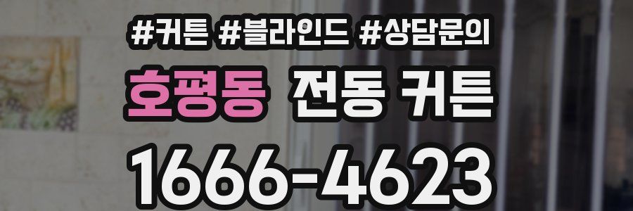 호평동 전동 커튼