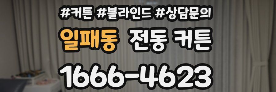 일패동 전동 커튼