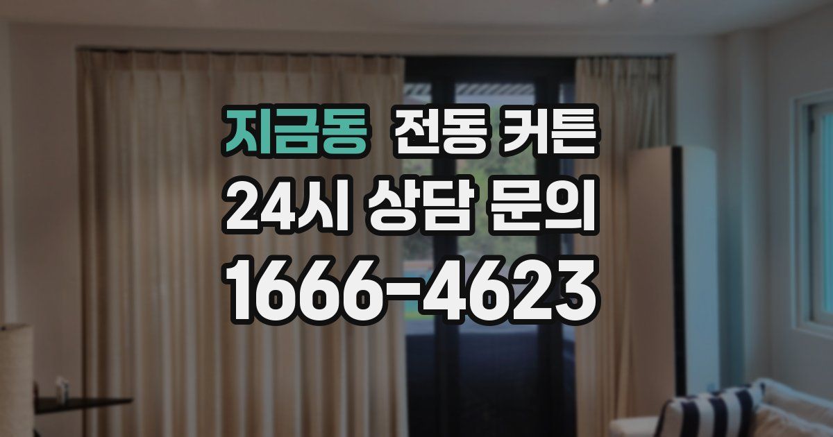 지금동 전동 커튼