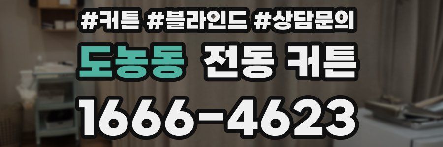 도농동 전동 커튼