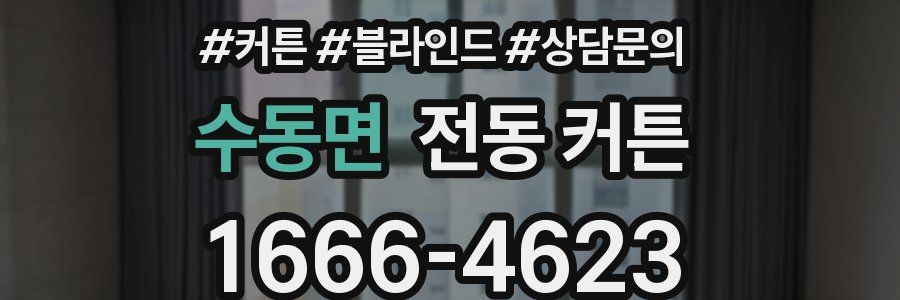 수동면 전동 커튼