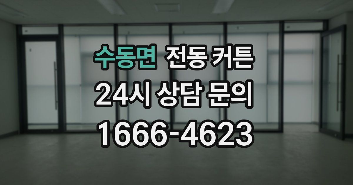 수동면 전동 커튼
