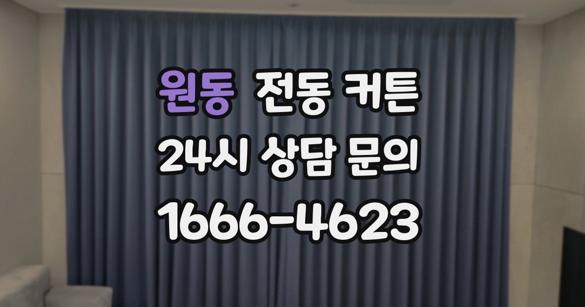원동 전동 커튼