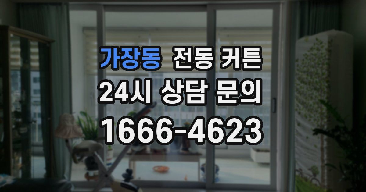 가장동 전동 커튼