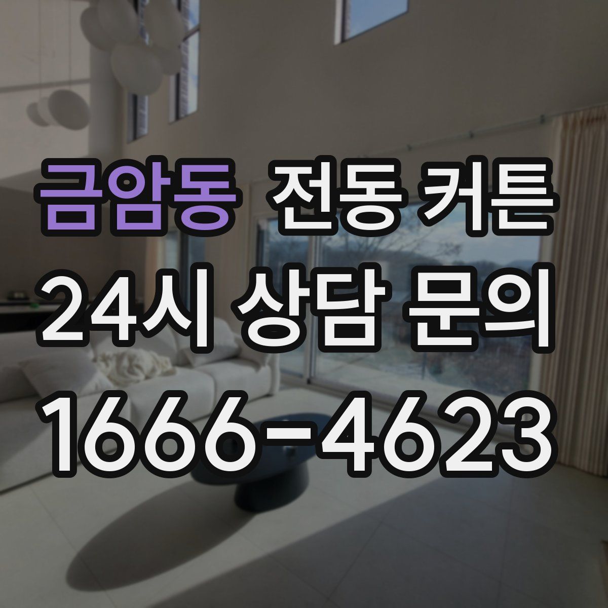 금암동 전동 커튼